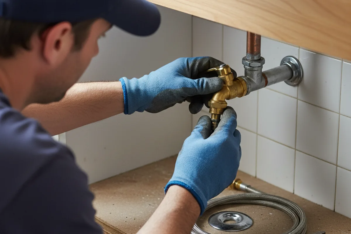 Shutoff valve and fitting work during Faucet and Fixture Repair in Neola